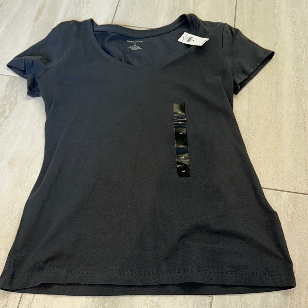 NWT Banana Republic Charcoal Gray Top